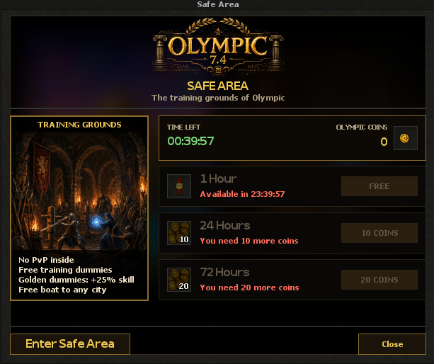 Safe Area window