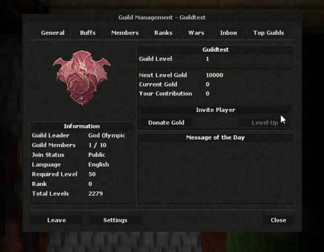 Guild System in Client